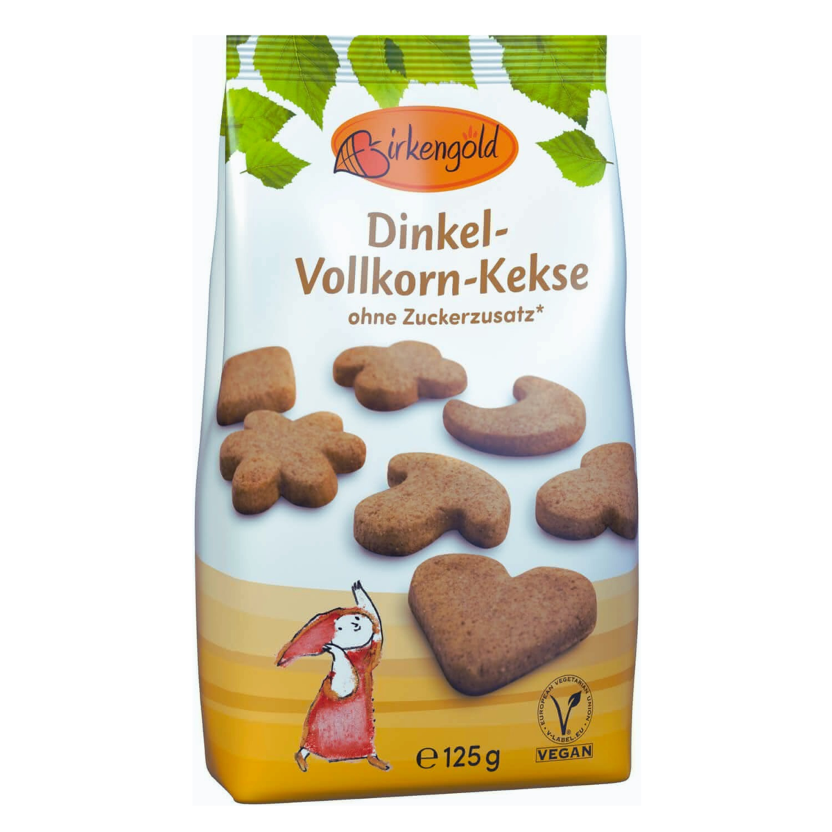 Birkengold Birkenzucker zuckerfreie Vollkorn Dinkel Keks vegan