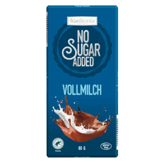 Frankonia Vollmilchschokolade zuckerfrei ohne Zuckerzusatz