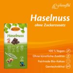 Birkengold Haselnussschokolade ohne Zucker gesüßt mit Birkenzucker Xylit Diabetikerlebensmittel Diabetikerschokolade low carb