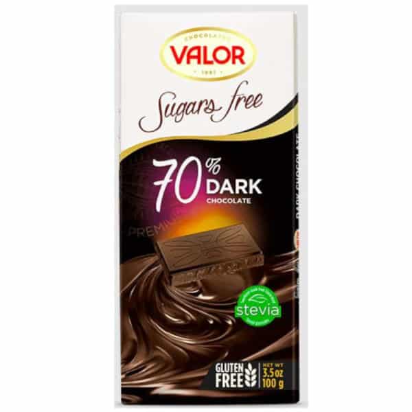 Valor zuckerfreie Schokolade 70 %