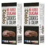 Diablo dunkle Kekse mit Browniefüllung Dark Creme no added sugar Diabetikerlebensmittel zuckerfrei gesund naschen 5