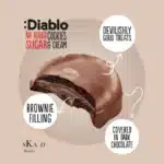 Diablo dunkle Kekse mit Browniefüllung Dark Creme no added sugar Diabetikerlebensmittel zuckerfrei gesund naschen 3