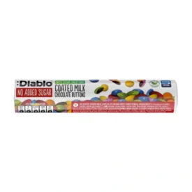 Diablo Milk Chocolate Buttons zuckerfreie Schokoladelinsen diablo bunt smart ohne zuckerzusatz