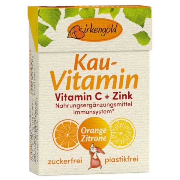 Birkengold Vitamin C und Zink ohne Zuckerzusatz Xylit Birkenzucker zuckerfrei