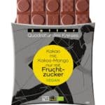 Zotter Mango mit Fruchzucker zuckerfreie Schokolade ohne Zuckerzusatz Schokolade no sugar added