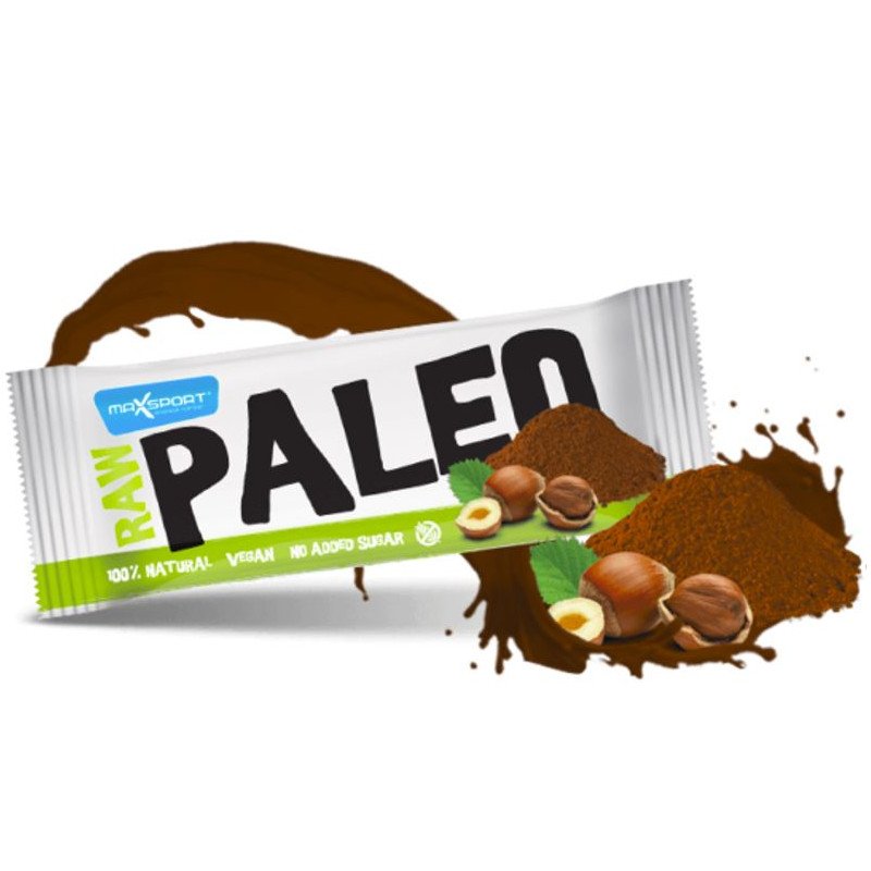 Maxsport raw paleo cocoa hazelnut ohne zuckerzusatz zuckerfrei no sugar added sugar free bar