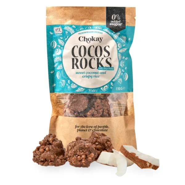 Chokay Cocos Rocks zuckerfreie Schokolade Pralinen ohne Zucker