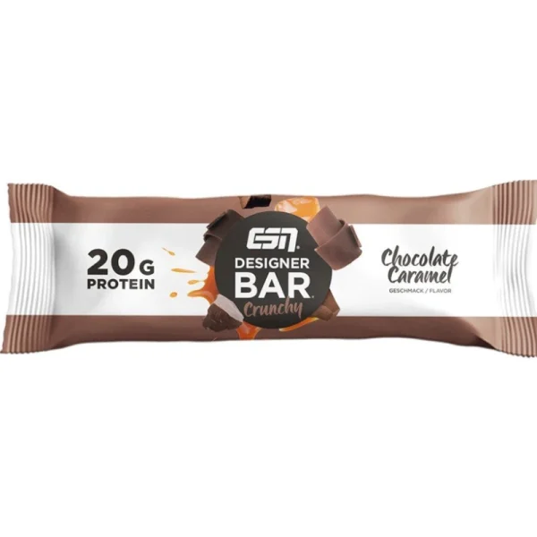 zuckerfreier Eiweissriegel ESN Haselnuss Chocolate Caramel Proteinriegel zuckerarm ohne Zuckerzusatz