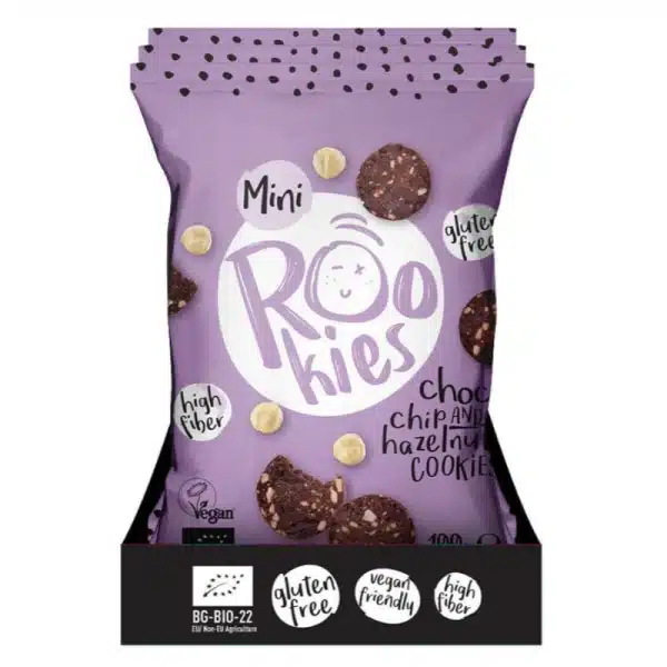 Rookies Schokolade Haselnuss Kekse ohne Zuckerzusatz gesund naschen