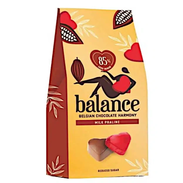 Balance Pralinenherzen ohne Zuckerzusatz