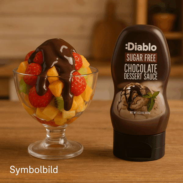 Diablo Schokoladen Dessertsauce zuckerfrei no sugar added diabetiker geeignet low carb gesund naschen