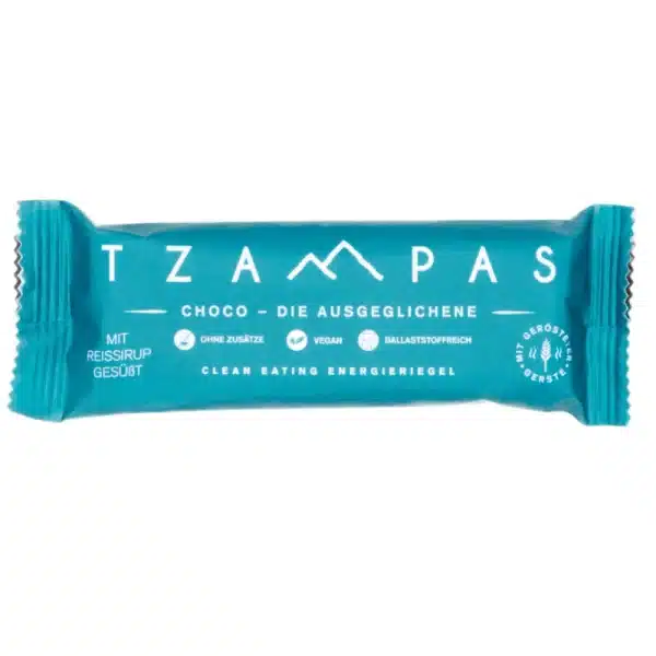 Tzampas Choco die Ausgeglichene energieriegel ohne Zuckerzusatz zuckerfrei energy bar sugar free