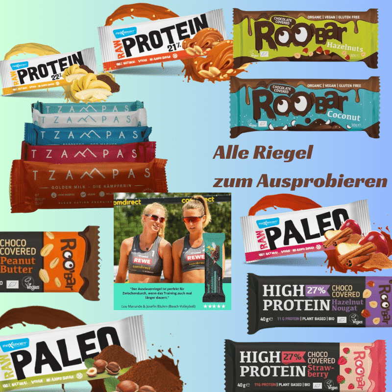 Proteinriegel ohne Zuckerzusatz Aktionsset zum Ausprobieren high protein Energieriegel no added sugar sugarfreeeu ohnenZuckerzusatz gesund naschen sportler