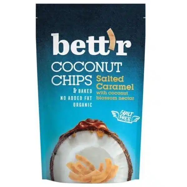bettr coconut chips salted caramel zuckerfrei no added sugar sugarfree ohne Zuckerzusatz keto low carb