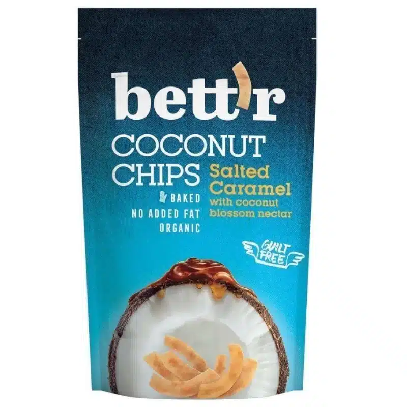 bettr coconut chips salted caramel zuckerfrei no added sugar sugarfree ohne Zuckerzusatz keto low carb