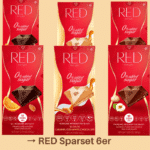 Red Sparset 6er zuckerfreie Schokolade no added sugar sugarfreeeu gesund naschen