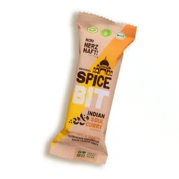 SpiceBit Curry Chili Quinoa zuckerfreier Müsliriegel ohne Zuckerzusatz no sugar added sugarfreeeu keto Diabetikerlebensmittel