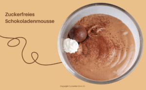 Zuckerfreies Schokoladenmousse ohne Zucker no added sugar sugarfreeeu Diabetikerlebensmittel gesund naschen Dessert zuckerfrei