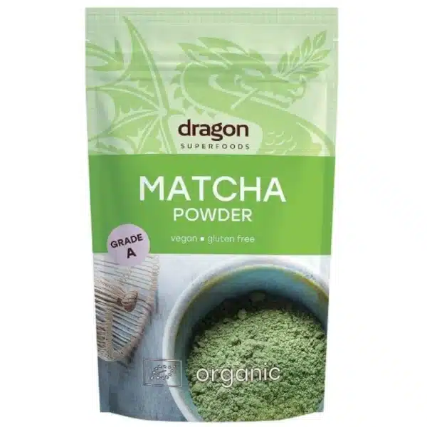 Dragon Bio Matcha Pulver bio zuckerfrei low carb grüner Tee no added sugar diabetikerlebensmittel