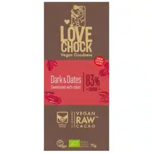 Dark and Dates zuckerfreie Rohschokolade Lovechock ohne Zuckerzusatz gesund naschen Diabetikerlebensmittel keto low carb