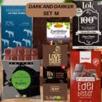 Dark and darker M dunkle Zartbitterschokolade ohne Zuckerzusatz Setangebot tolle Aktion Diabetikerlebensmittel zuckerfrei no added sugar sugarfree keto low carb gesund naschen wenig Kalorien