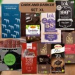 Dark and darker XL dunkle Zartbitterschokolade ohne Zuckerzusatz Setangebot tolle Aktion Diabetikerlebensmittel zuckerfrei no added sugar sugarfree keto low carb gesund naschen wenig Kalorien