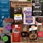 Dark and darker xtreme dunkle Zartbitterschokolade ohne Zuckerzusatz Setangebot tolle Aktion Diabetikerlebensmittel zuckerfrei no added sugar sugarfree keto low carb gesund naschen wenig Kalorien