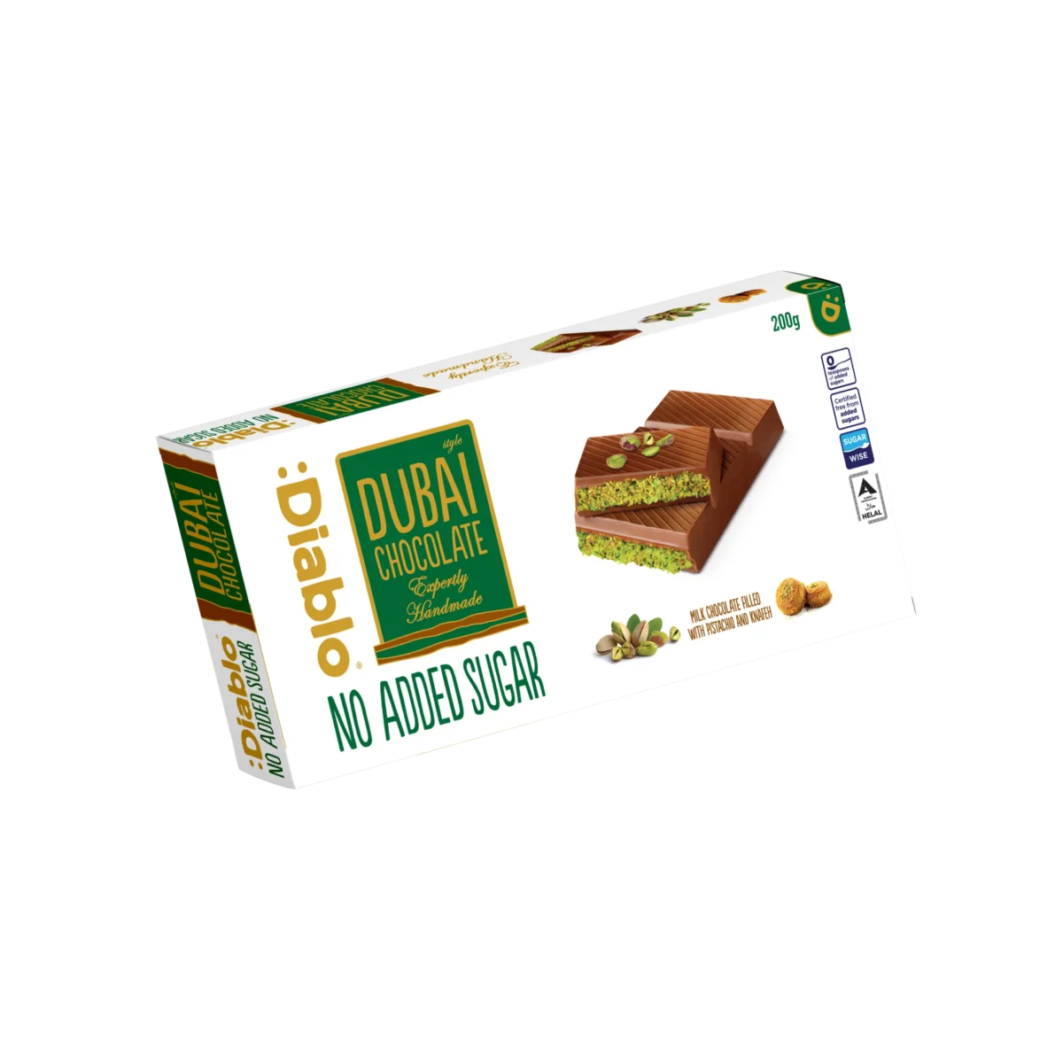 Dubai Schokolade ohne Zuckerzusatz Diabetikerlebensmittel no added sugar zuckerfrei keto gesund naschen trend1