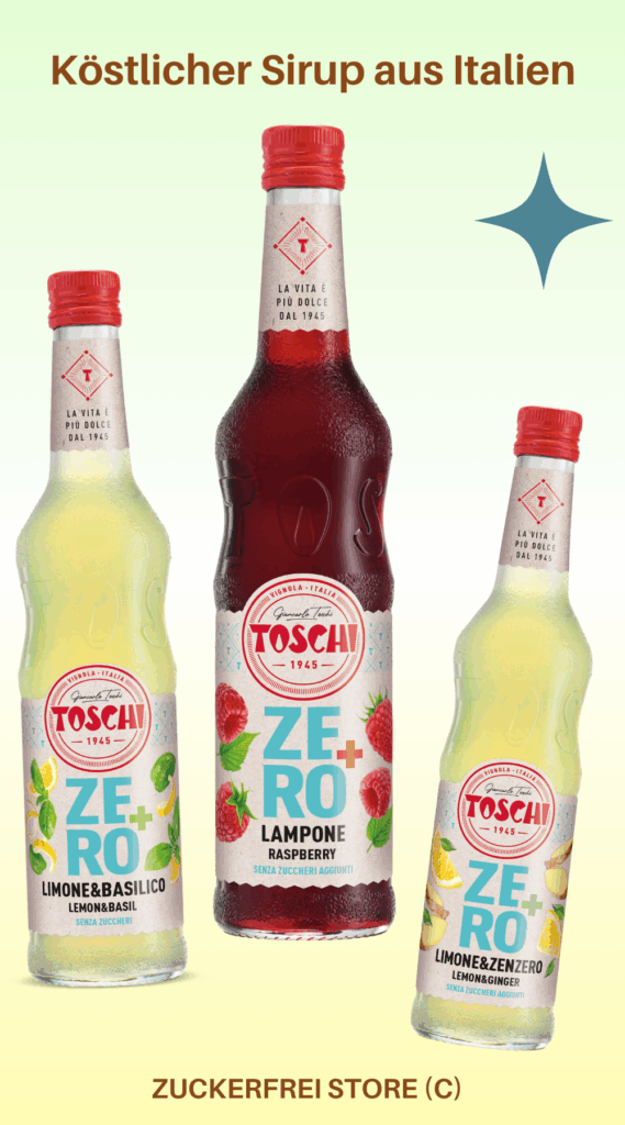 Zuckerfreier Sirup aus Italien Frucht sugarfree Diabetikerlebensmittel leichter genießen abnehmen