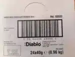 diablo sugarfree mik chocolate peanuts 24 units