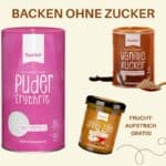 Backen ohne Zuckerzusatz Set zuckerfreies Gebäck Kekse Kuchen gesund backen Diabetikerlebensmittel kalorien sparen