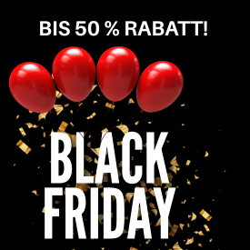 Rot Schwarz Black Friday Angebot Instagram Post (275 x 275 px) Black Friday Tiefstpreise günstig naschen zuckerfreie Schokolade